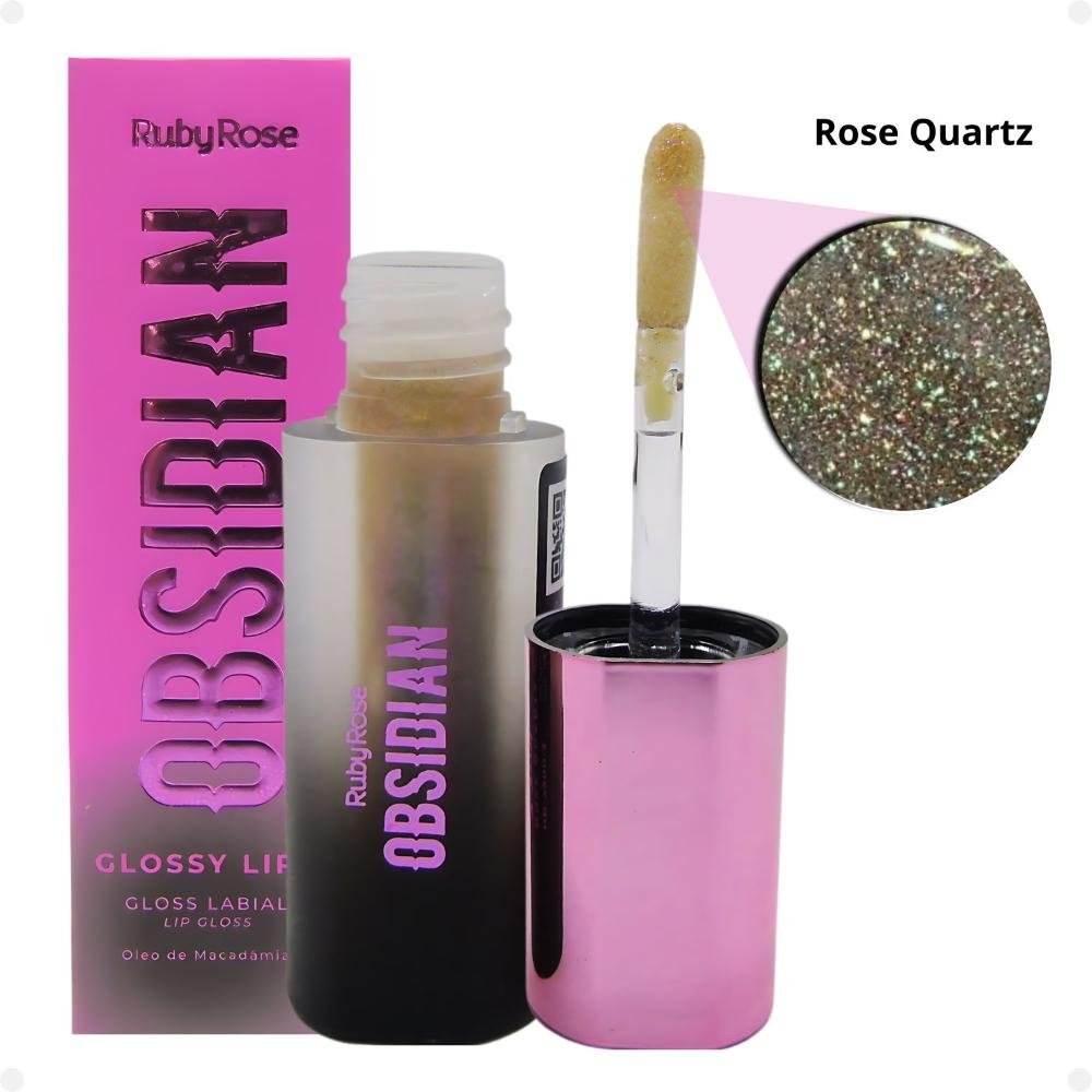 Kit Gloss Labial Ruby Rose Obsidian Glossy Lips Com 4  Multicores 5