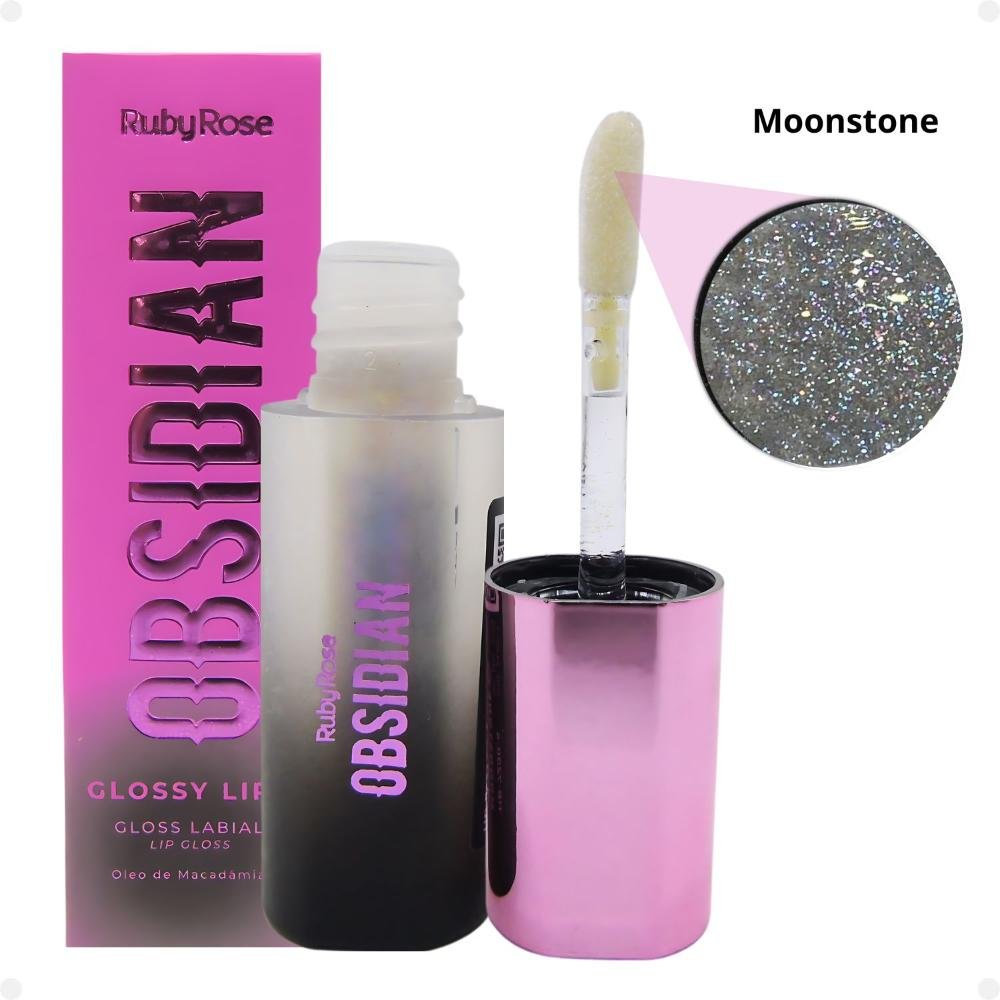 Kit Gloss Labial Ruby Rose Obsidian Glossy Lips Com 4  Multicores 6