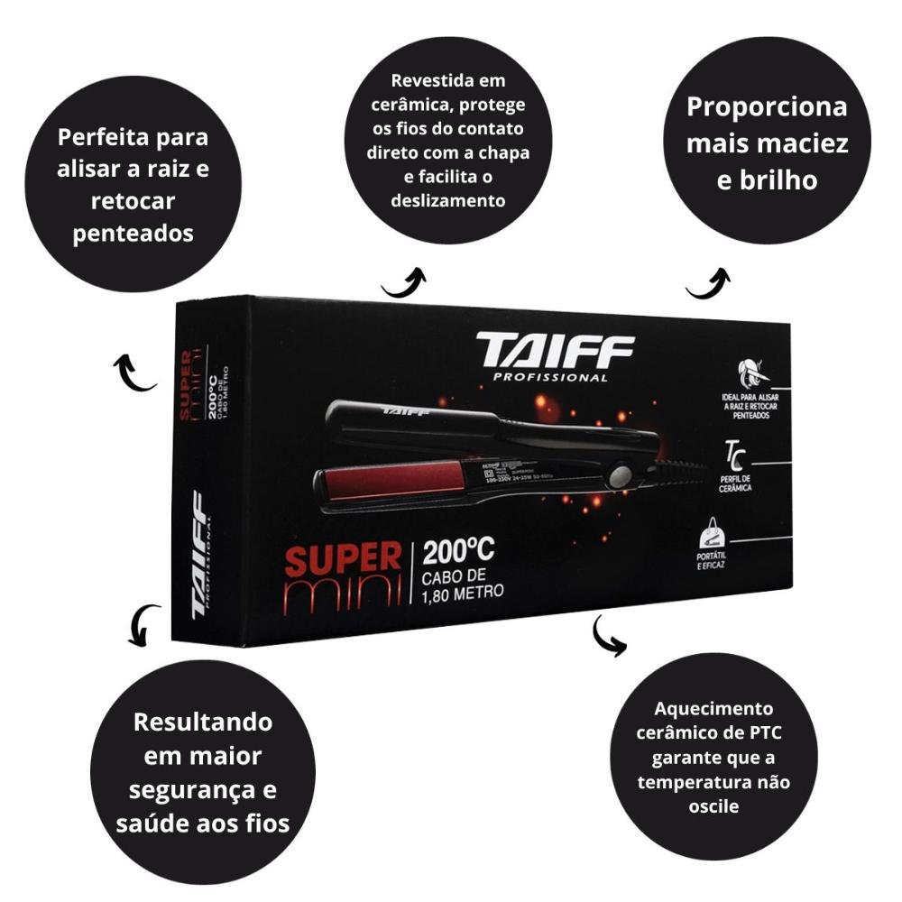 Taiff Chapa Super Mini 17cm 200°c Bivolt Bivolt 2