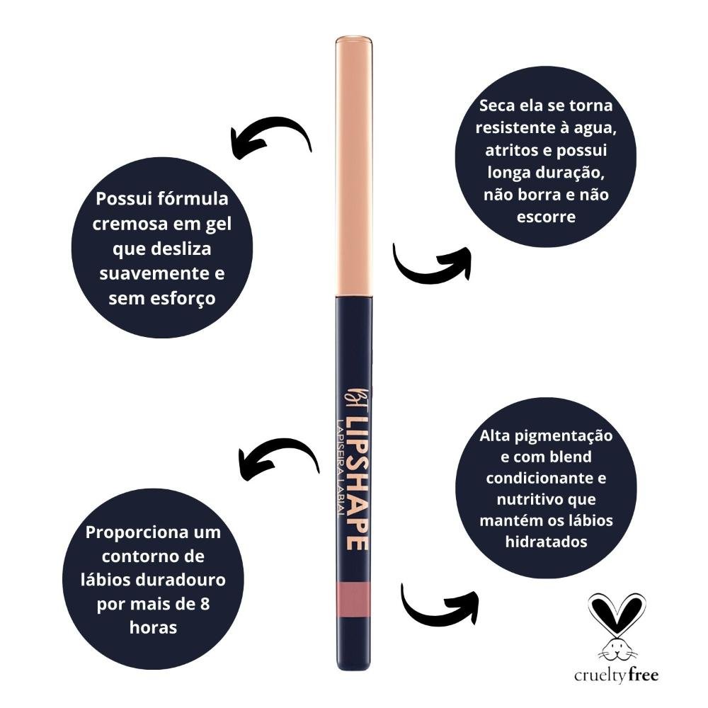 Lapiseira Labial Bruna Tavares Bt Lipshape Beige Rosé 300mg Beige Rosé 2