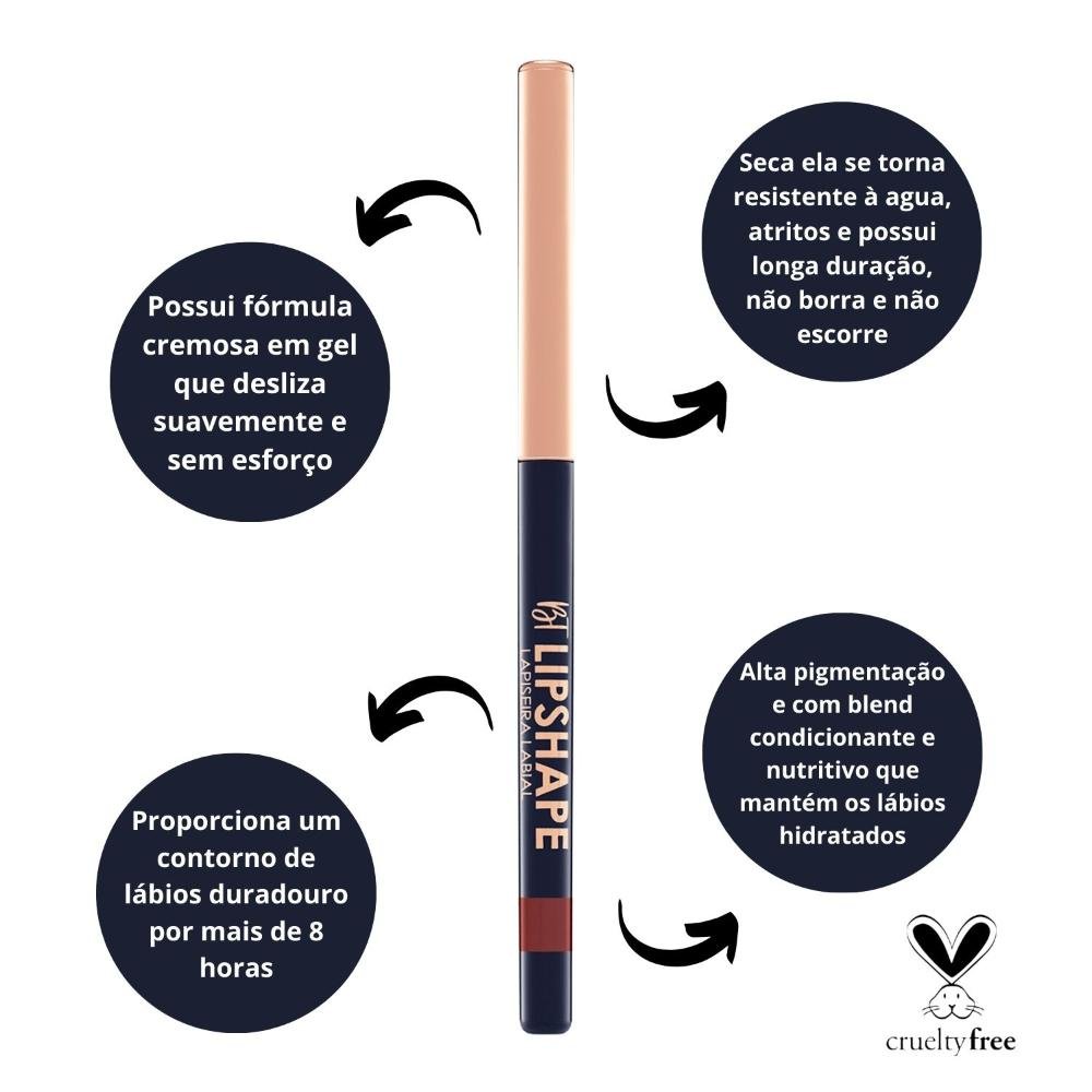 Lapiseira Labial Bruna Tavares Bt Lipshape Red Carpet 300mg Red Carpet 2