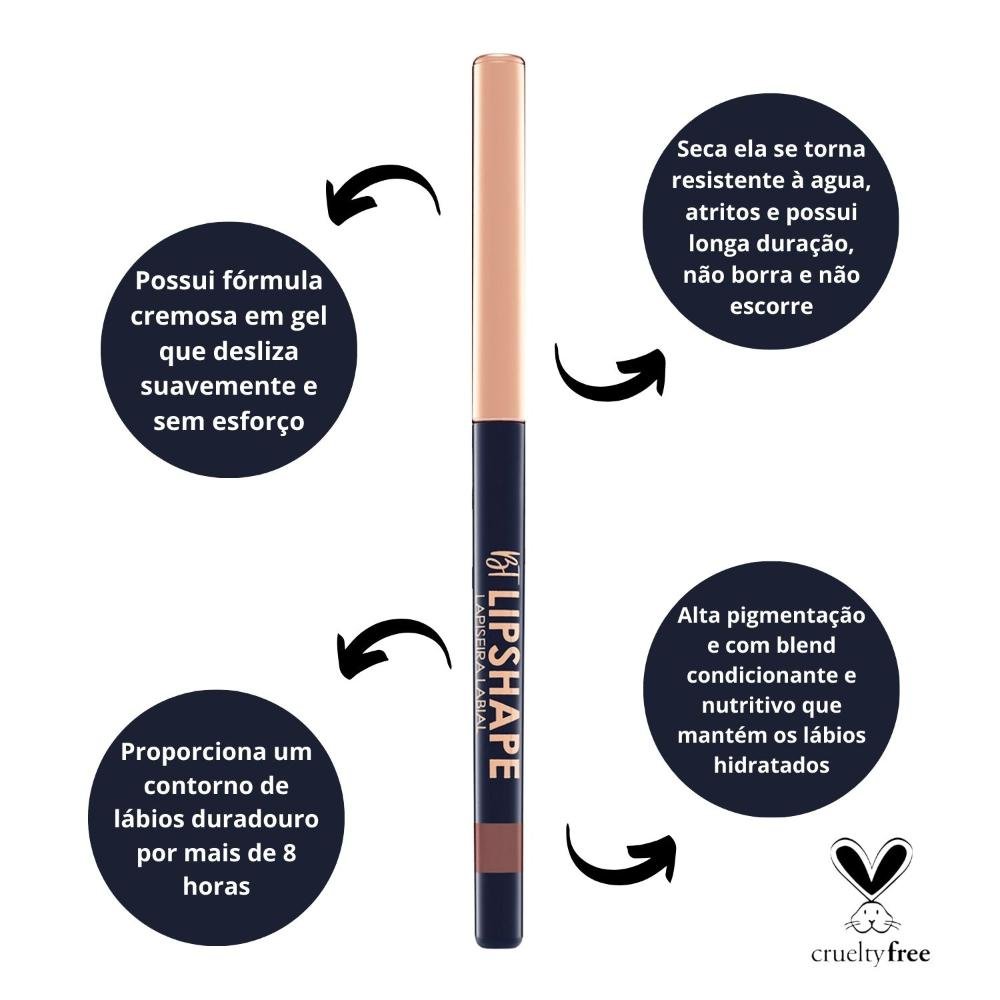 Lapiseira Labial Bruna Tavares Bt Lipshape Red Carpet 300mg Red Carpet 8