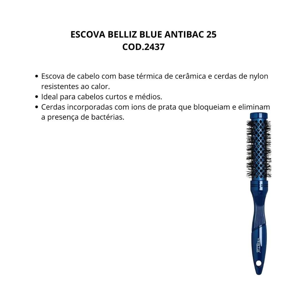 Escova Belliz Blue Antibac 25 Cod.2437 ÚNICO 2