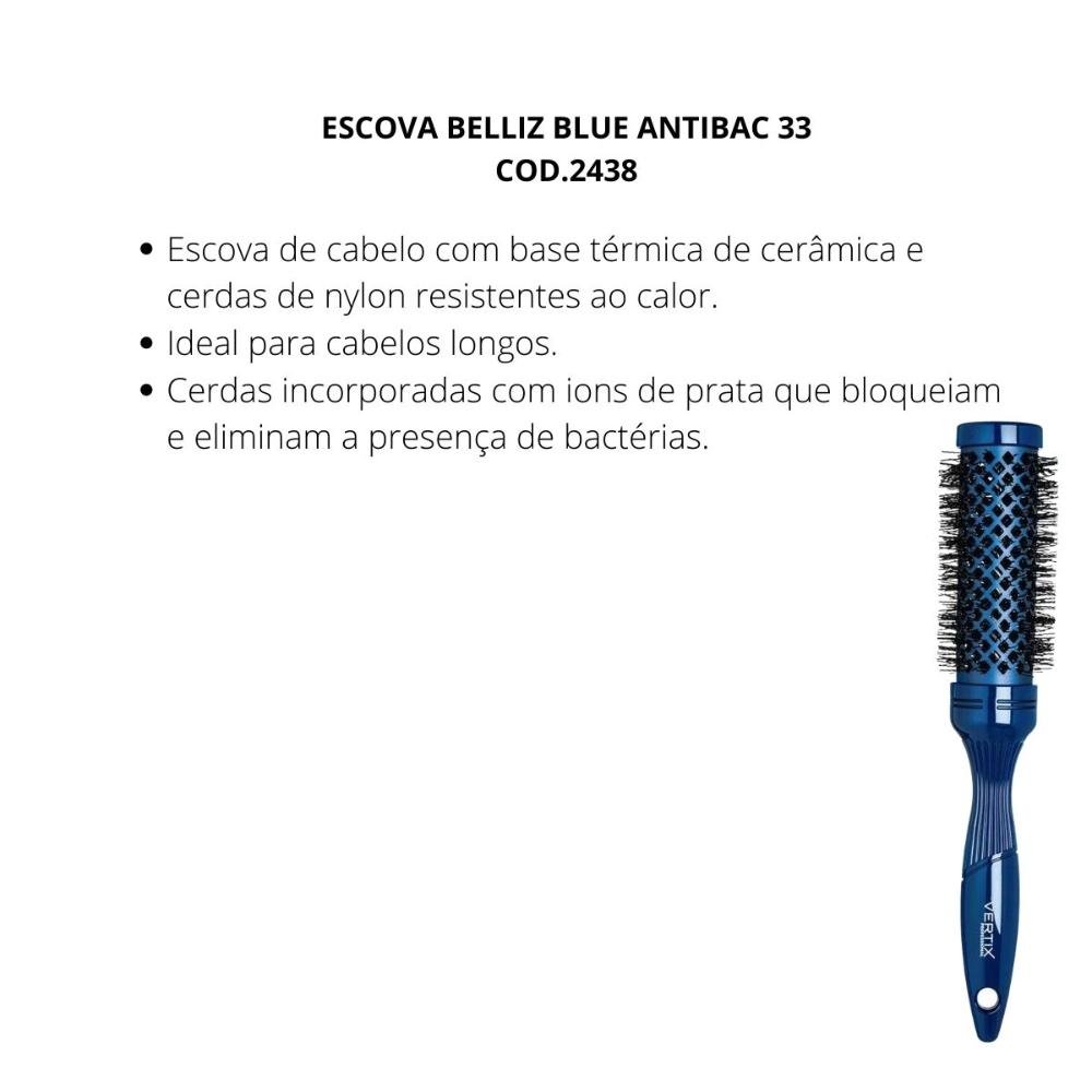 Escova Belliz Blue Antibac 33 Cod.2438 ÚNICO 2