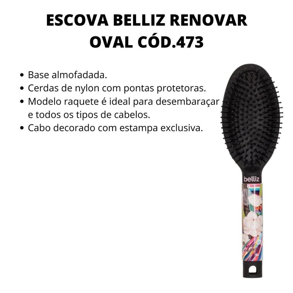 Escova Belliz Renovar Oval Cód.473 ÚNICO 2