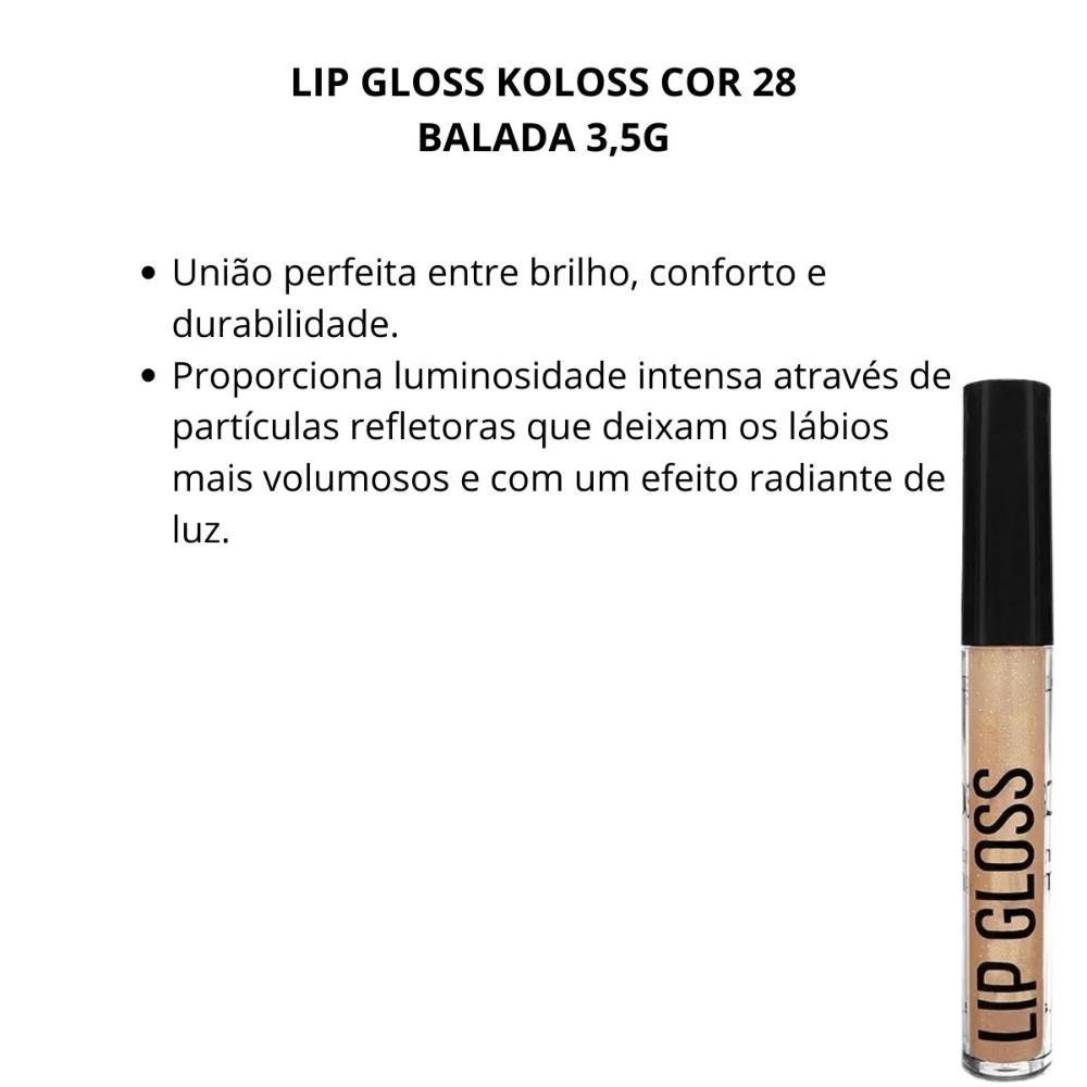 Lip Gloss Koloss Cor 28 Balada 3,5g Balada 2