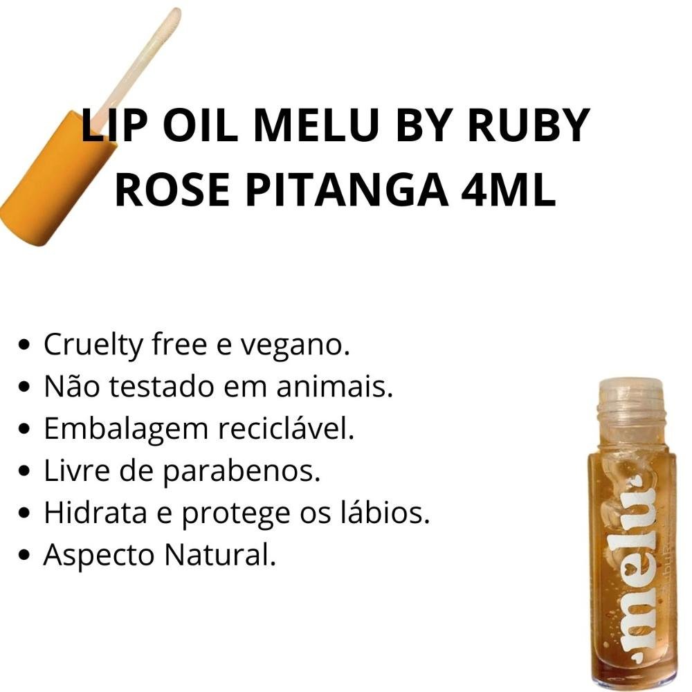Lip Oil Melu By Ruby Rose Pitanga Rr 7300/2 4ml Pintanga 2