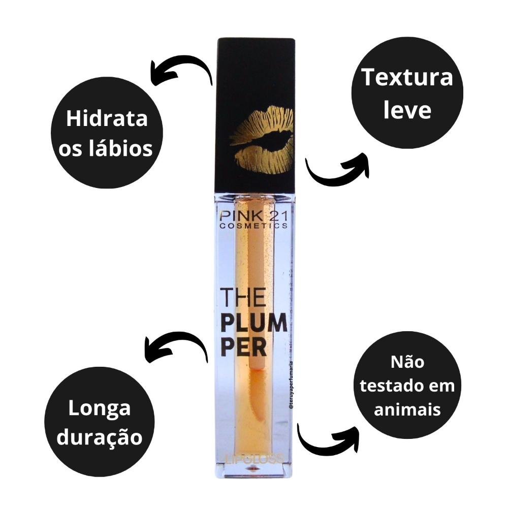 Lipgloss Incolor Pink 21 The Plum Per 02 5ml Cor 02 2