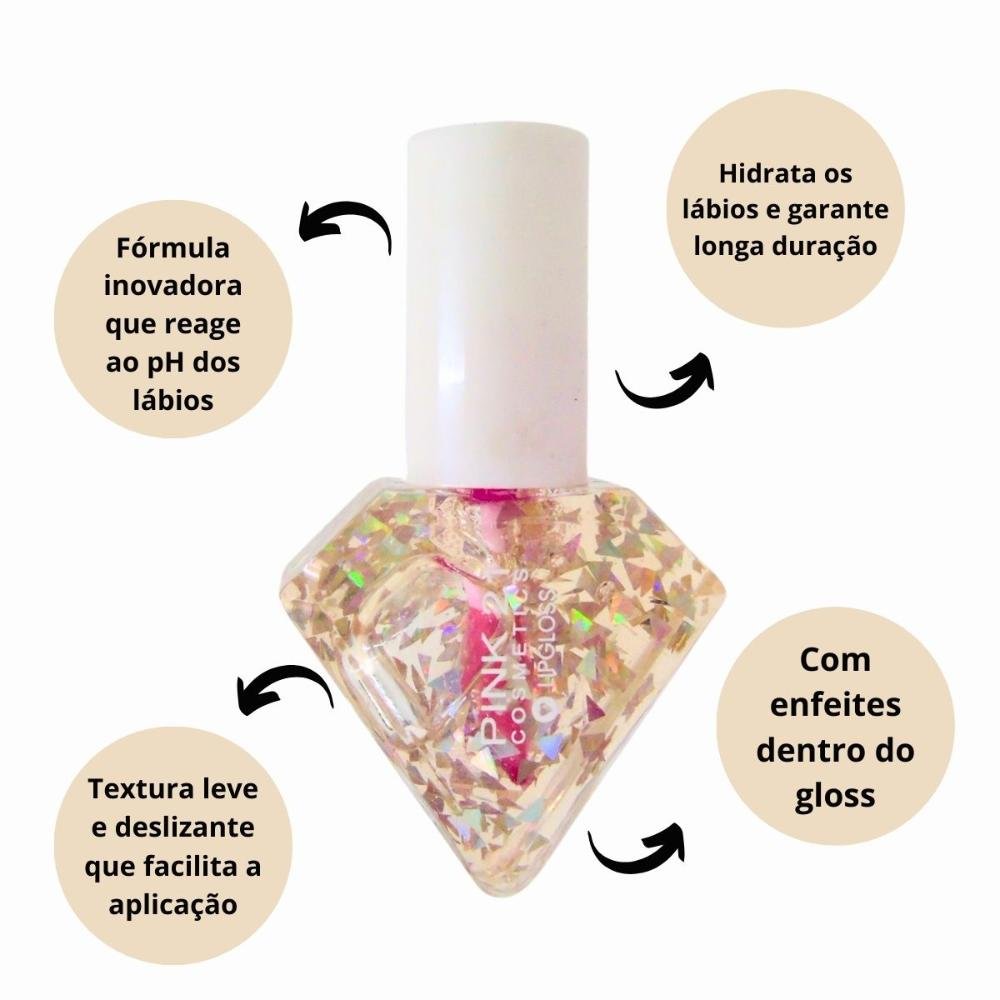 Lipgloss Mágico Pink 21 Fancy Dolly 02 7ml Cor 02 2