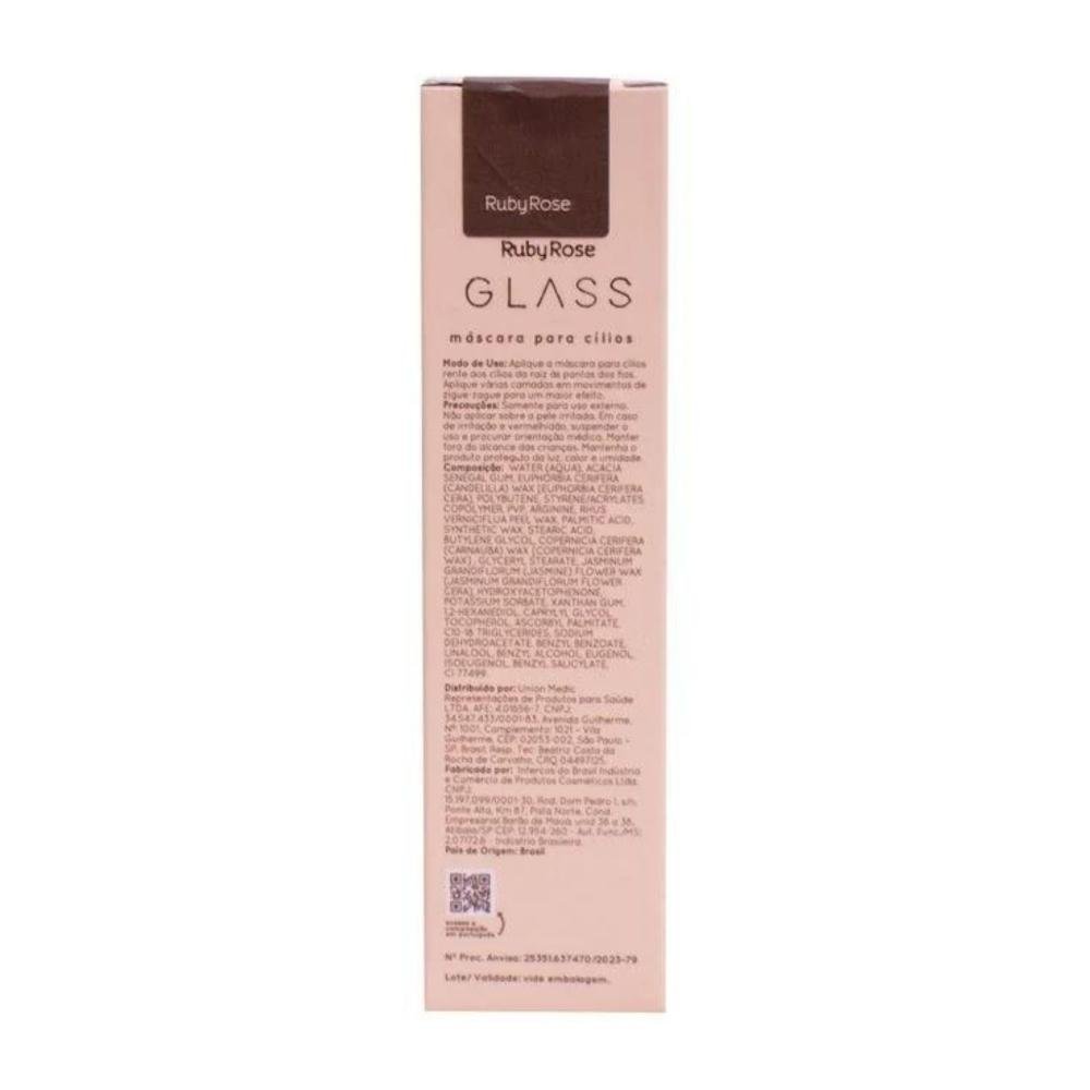 Máscara para Cílios Ruby Rose Glass 5g Preto 6