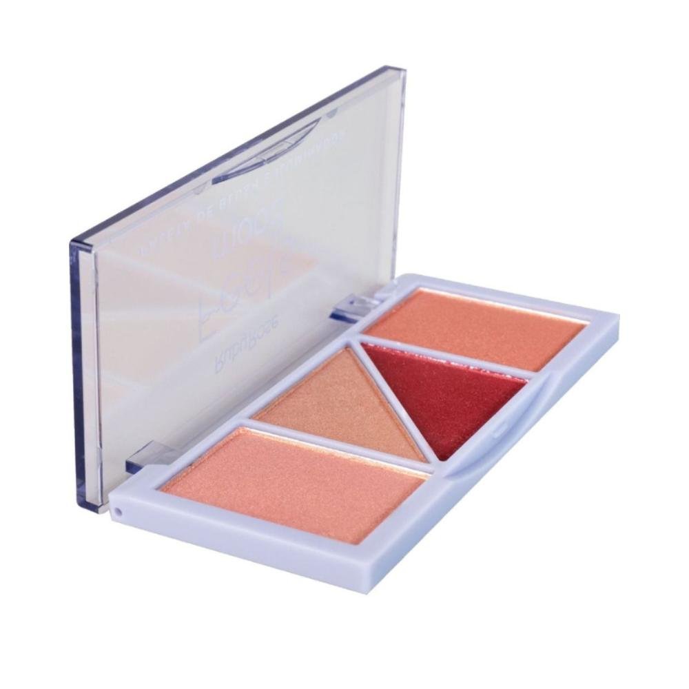 Paleta Blush e Iluminador Ruby Rose Feels 10.3g Hb-7529/2 Multicores 5
