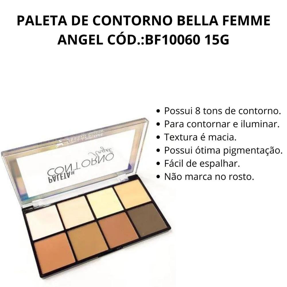Paleta de Contorno Bella Femme Angel Cód.:bf10060 15g Multicores 2