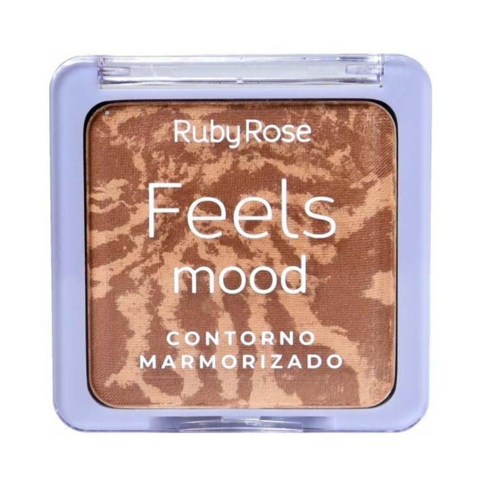 Paleta de Bronzer Blush e Iluminador Ruby Rose Feels Mood 14.9g Hb-7528 Multicores 4
