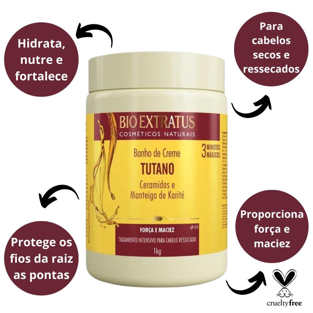 Banho de Creme Bio Extratus Tutano Força e Maciez 1kg 1kg 2