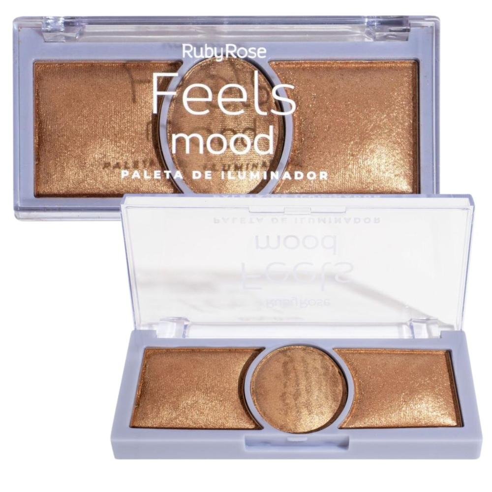 Paleta de Iluminador Ruby Rose Feels Mood Hb-7530/3 15,9g Multicores 1