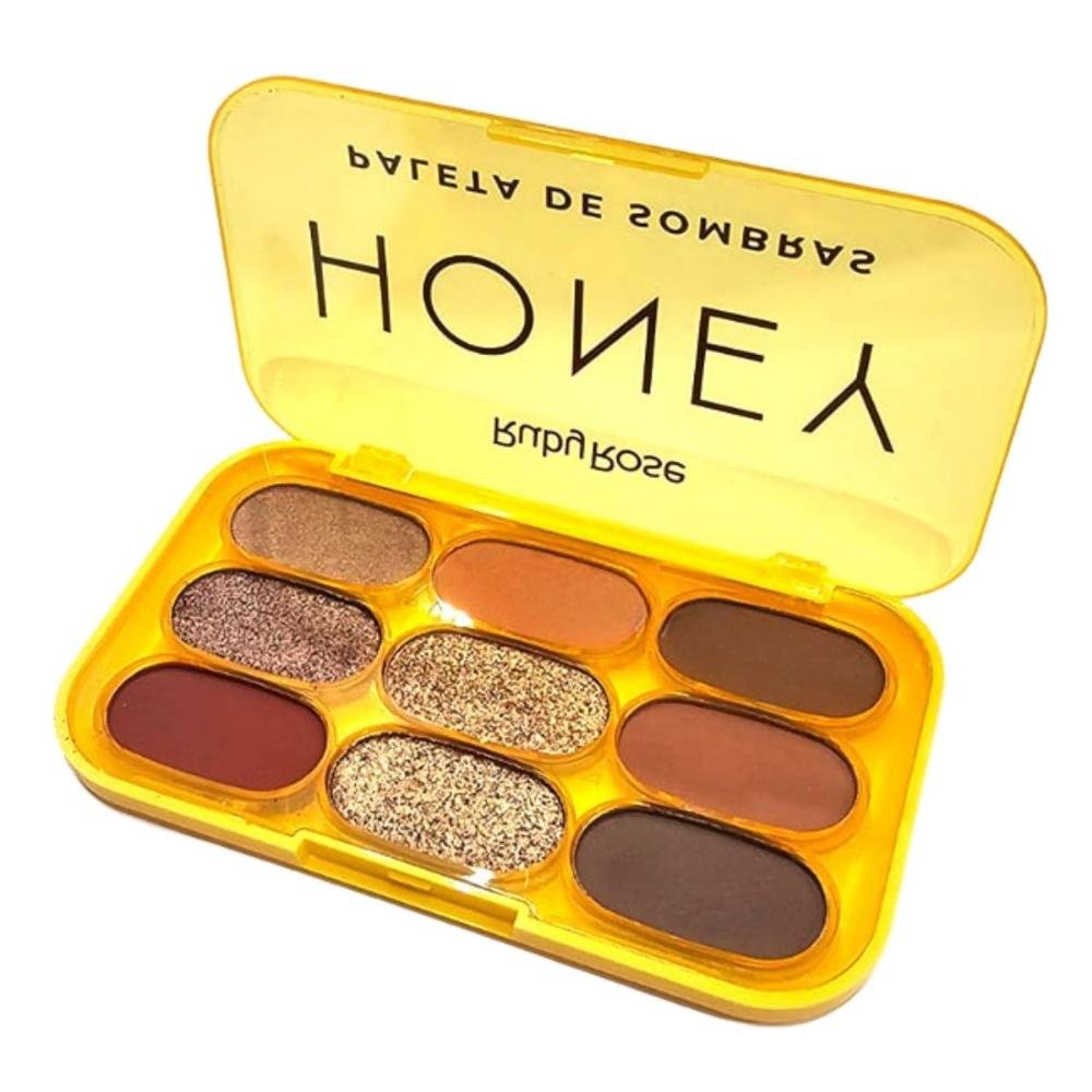 Paleta de Sombras Ruby Rose Honey 8,4g Multicores 4