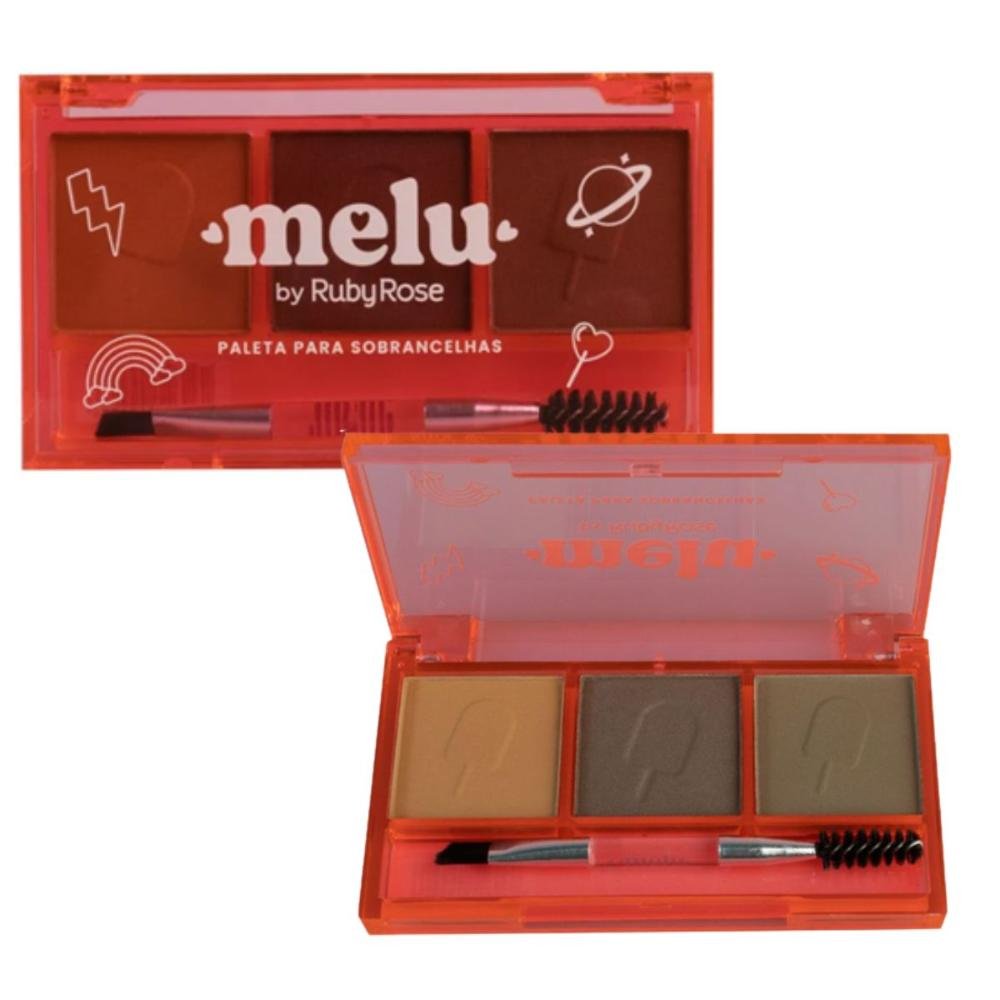 Paleta Para Sobrancelhas Melu By Ruby Rose Cor 01 Hb-571 7g Multicores 1