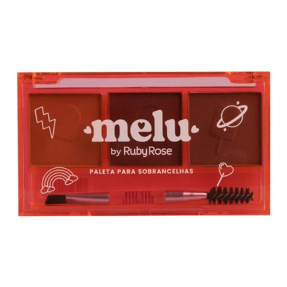 Paleta Para Sobrancelhas Melu By Ruby Rose Cor 01 Hb-571 7g Multicores 4