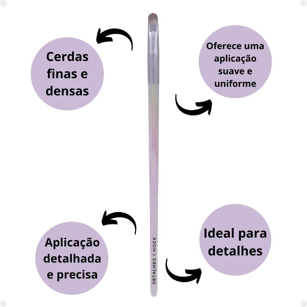 Pincel de Detalhes Ruby Rose Holographic Hb-hoe6 ÚNICO 2