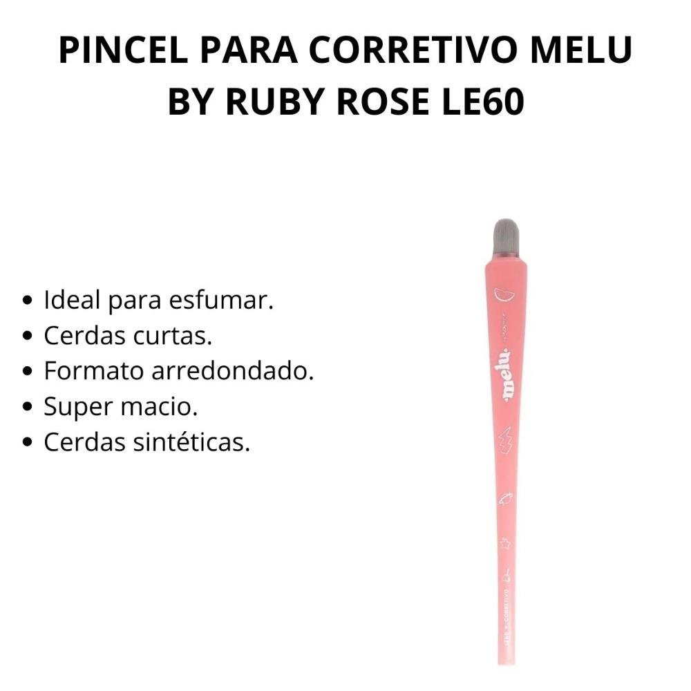 Pincel Para Corretivo Melu By Ruby Rose Le60 ÚNICO 2