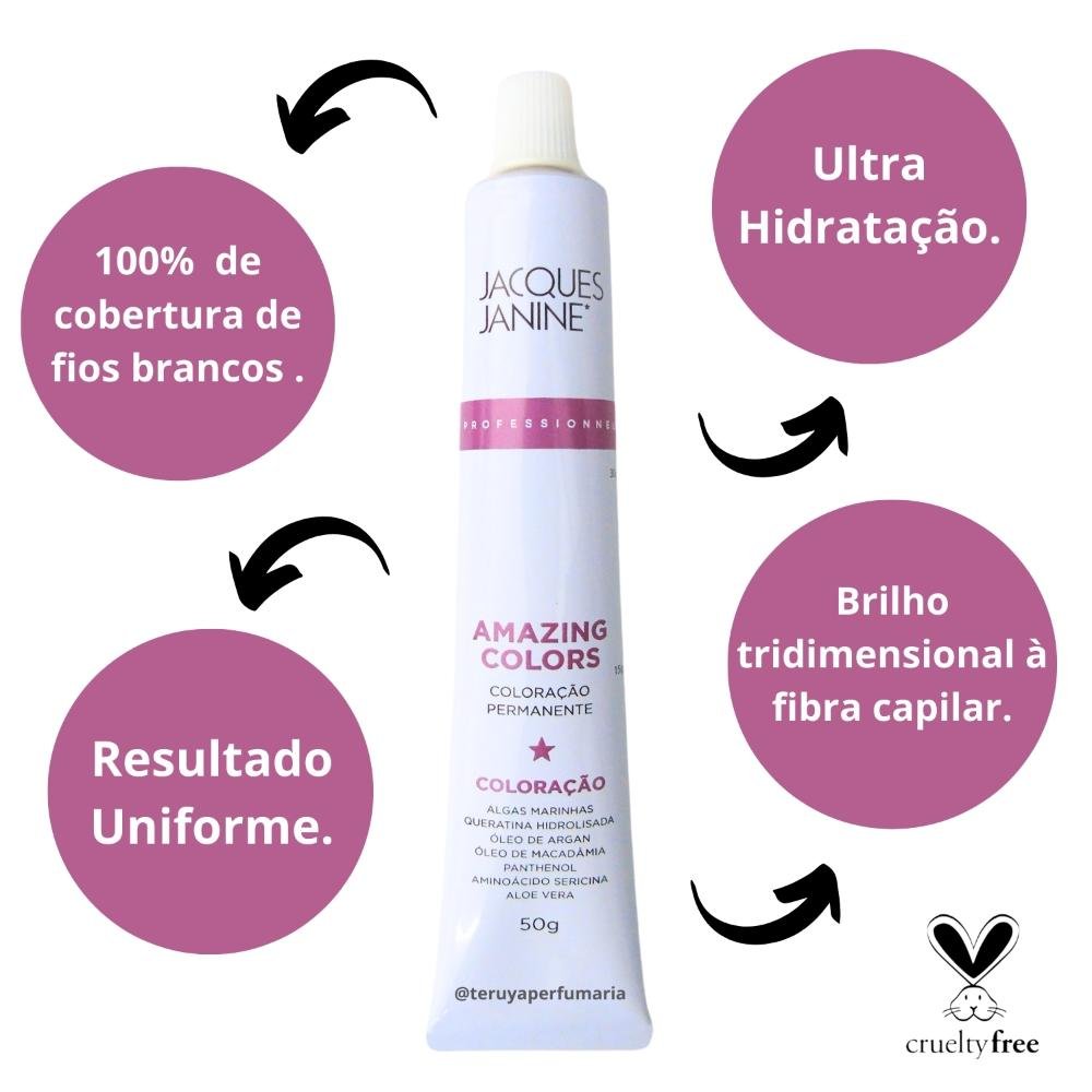 Coloração Jacques Janine 0.6 Intensificador Vermelho 50g Vermelho 0.6 2