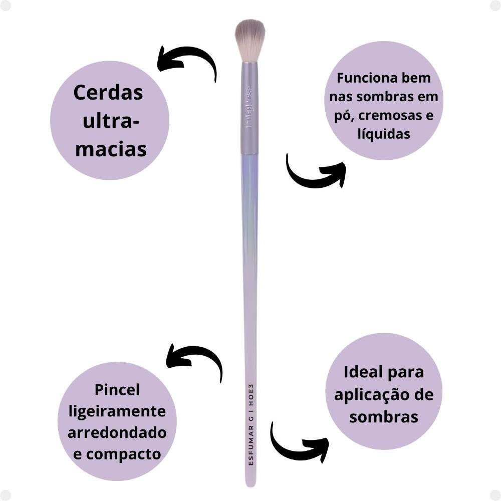 Pincel para Esfumar G Ruby Rose Holographic Hb-hoe3 ÚNICO 2