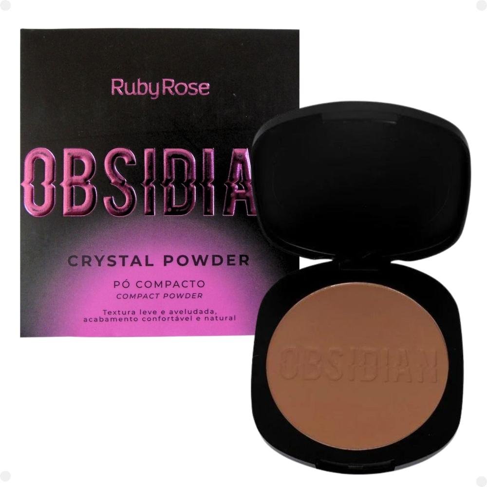 Pó Compacto Ruby Rose Obsidian Crystal Powder Pc17 Pc17 1