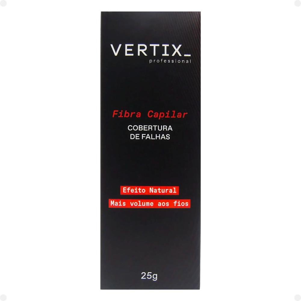 Fibra Capilar Vertix Cobertura de Falhas Castanho Escuro Cód.2812 25g 25g 3