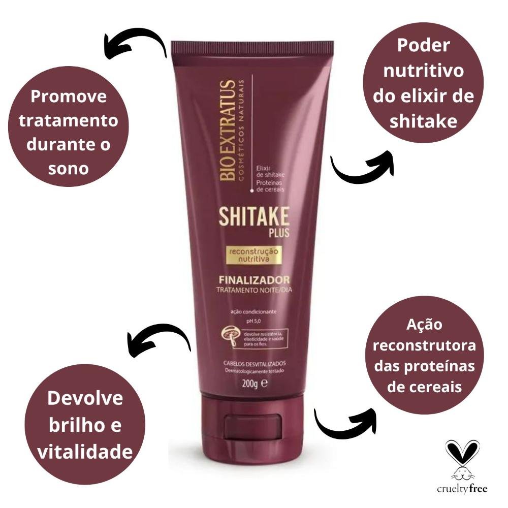 Finalizador Noite/Dia Bio Extratus Shitake Plus 200g 200g 2