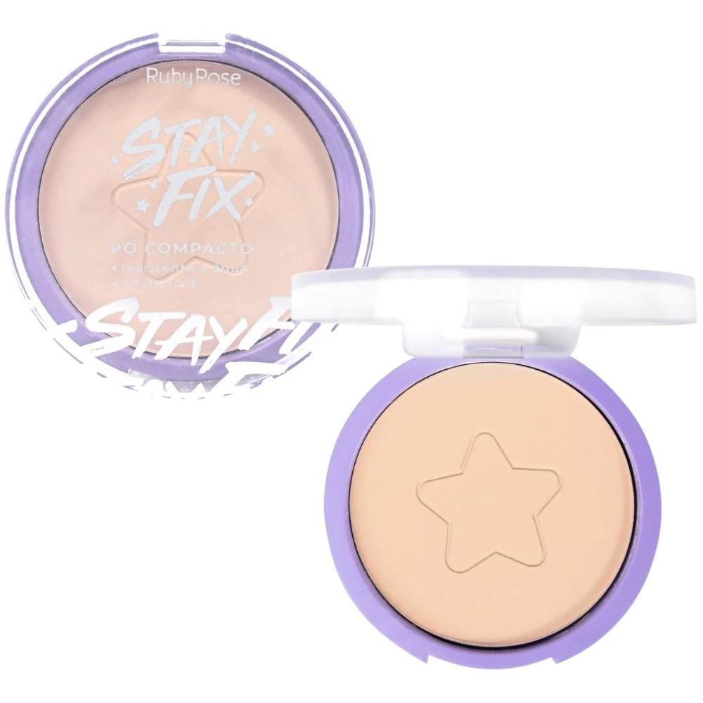 Pó Compacto Ruby Rose Stay Fix Mc50 10g Mc50 1