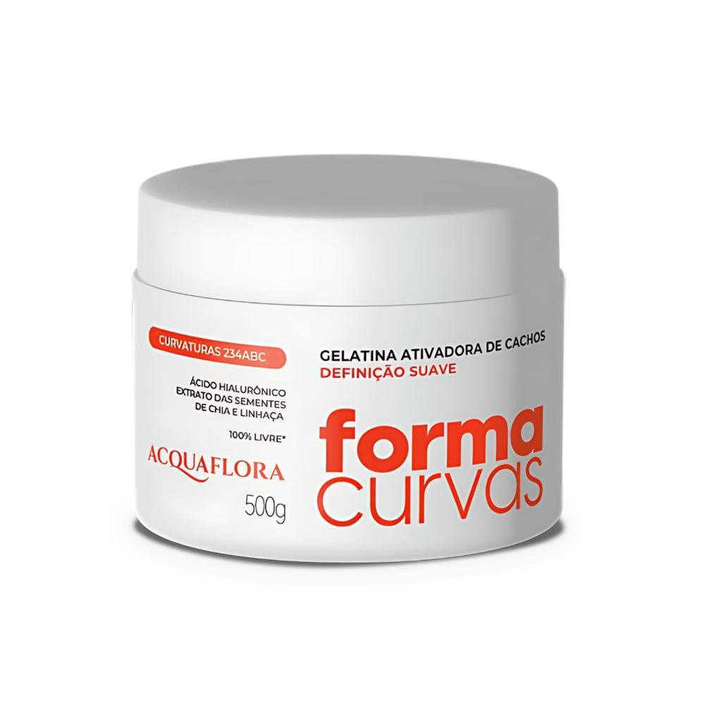 Gelatina Ativadora de Cachos Acquaflora Forma Curvas Definição Suave 500g 500g 1