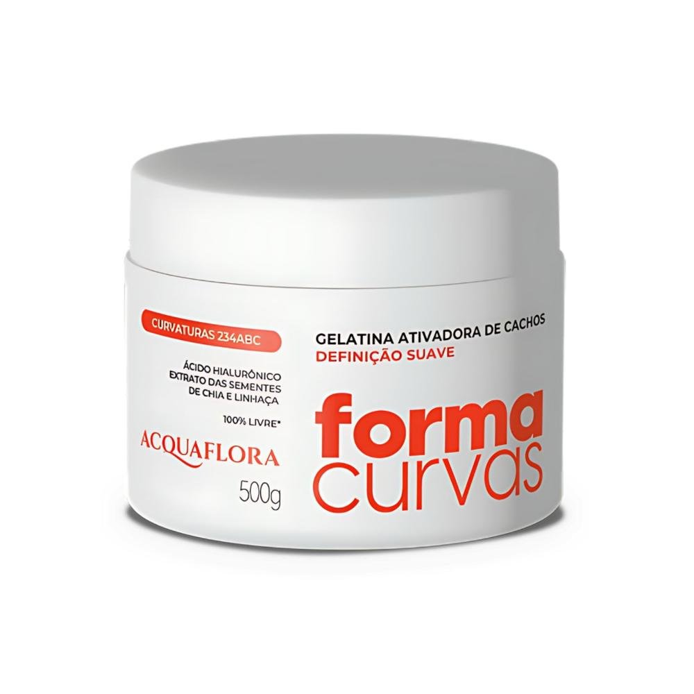 Kit Acquaflora Forma Curvas: Shampoo, Condicionador, Tratamento e Creme Modelador Cachos ÚNICO 5