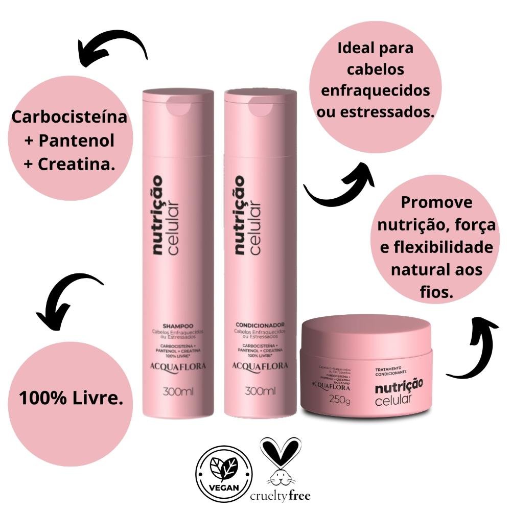 Kit Acquaflora Nutrição Celular Com 3 ÚNICO 2