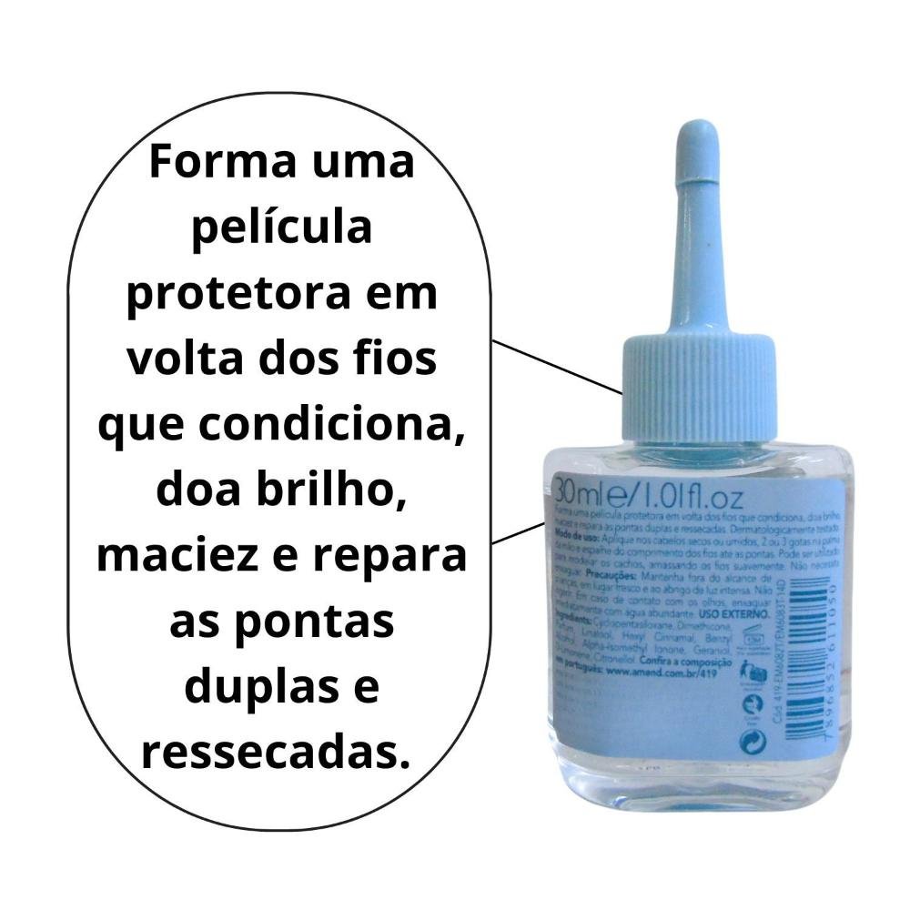 Kit Amend Gold Black: 3 Reparador de Pontas Nutritivo 30ml ÚNICO 4