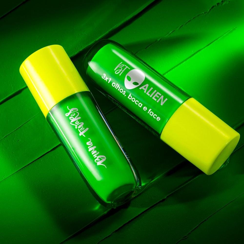 Sombra Liquída 3x1 Bruna Tavares Et Alien Green Neon 5ml Green Neon 4