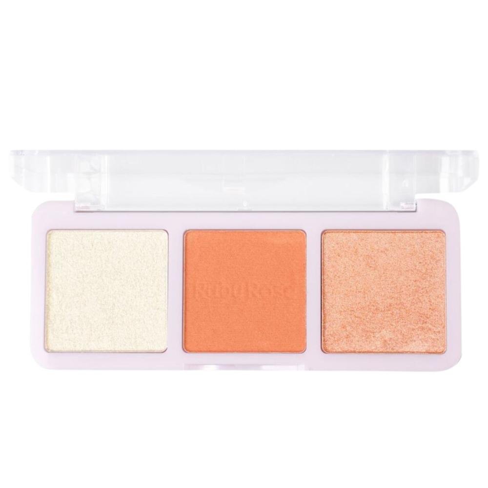 Trio de Blush e Iluminador Ruby Rose Hb-583-1 20,8g Multicores 3