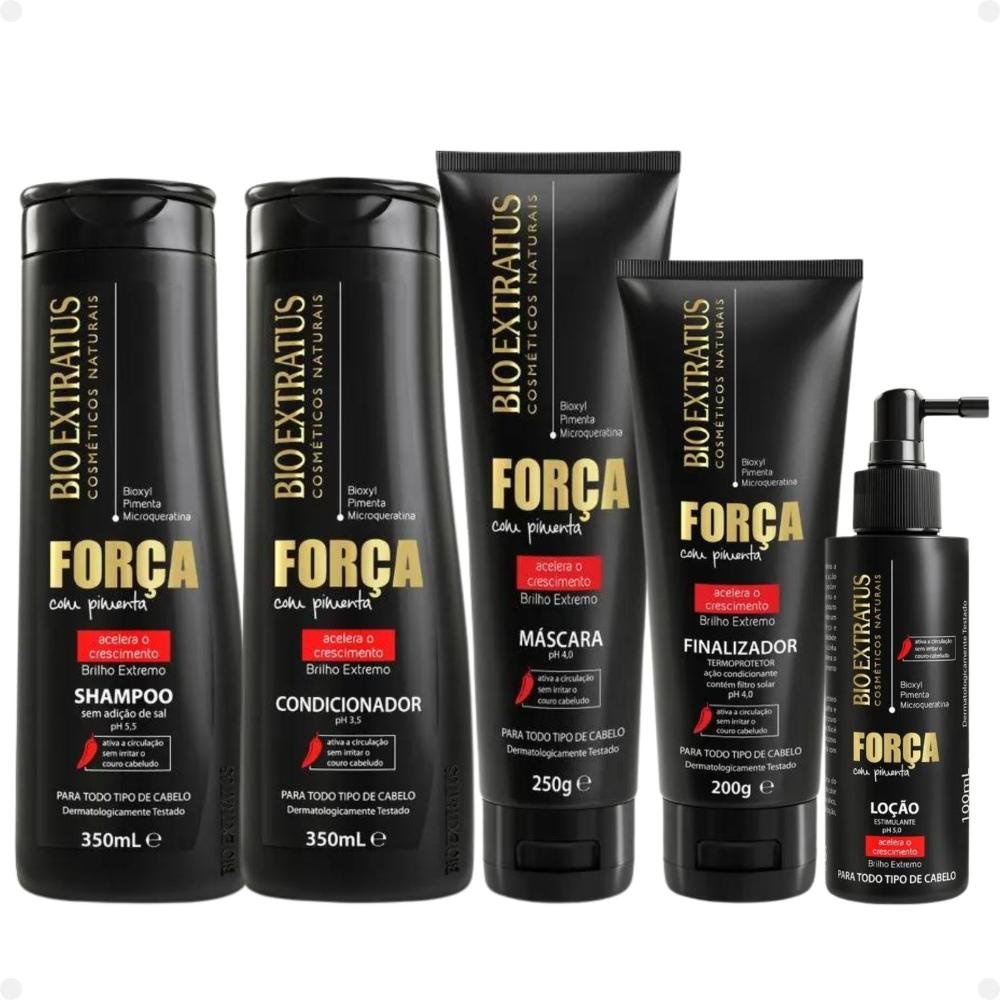 Kit Bio Extratus Força Com Pimenta Com 5 ÚNICO 1