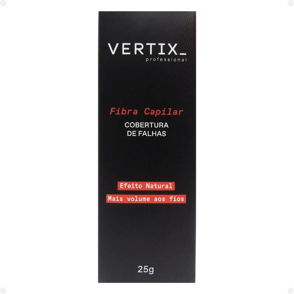 Kit Vertix: 3 Fibras Capilar Castanho Escuro Cód.2812 25g ÚNICO 3
