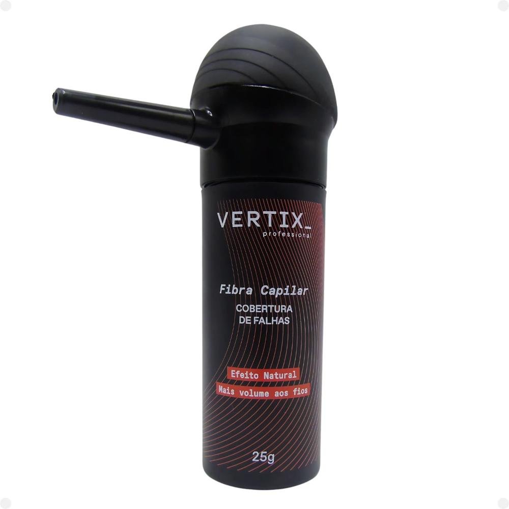 Kit Vertix: Fibra Capilar Castanho Claro e Aplicador ÚNICO 1