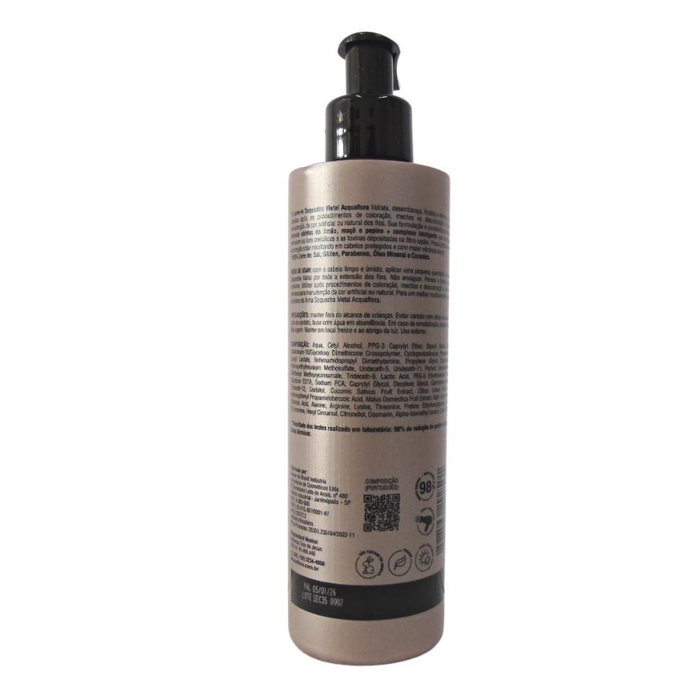 Leave-in Condicionante Acquaflora Sequestra Metal 240ml 240ml 3