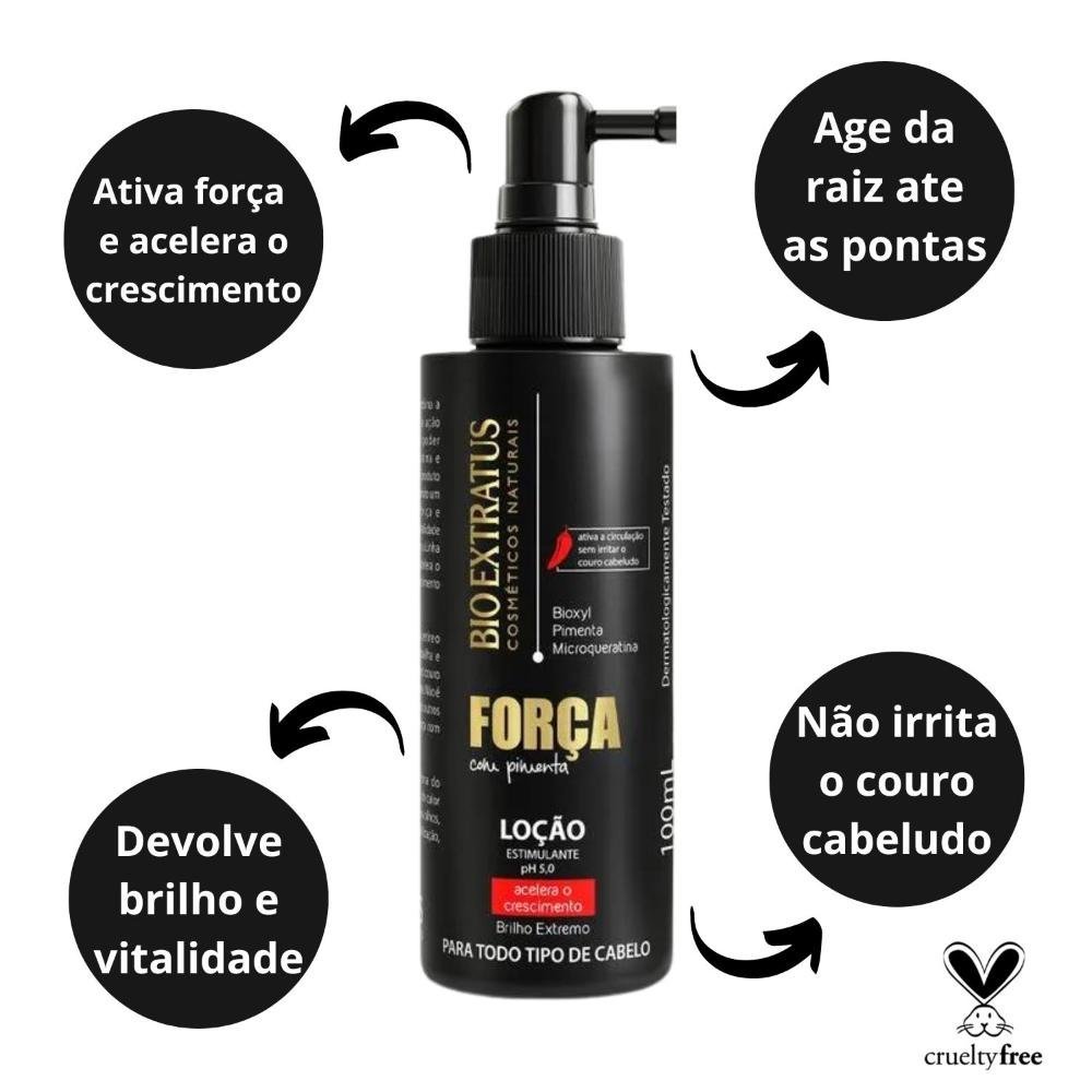 Loção Estimulante Bio Extratus Força Com Pimenta 100ml 100ml 2