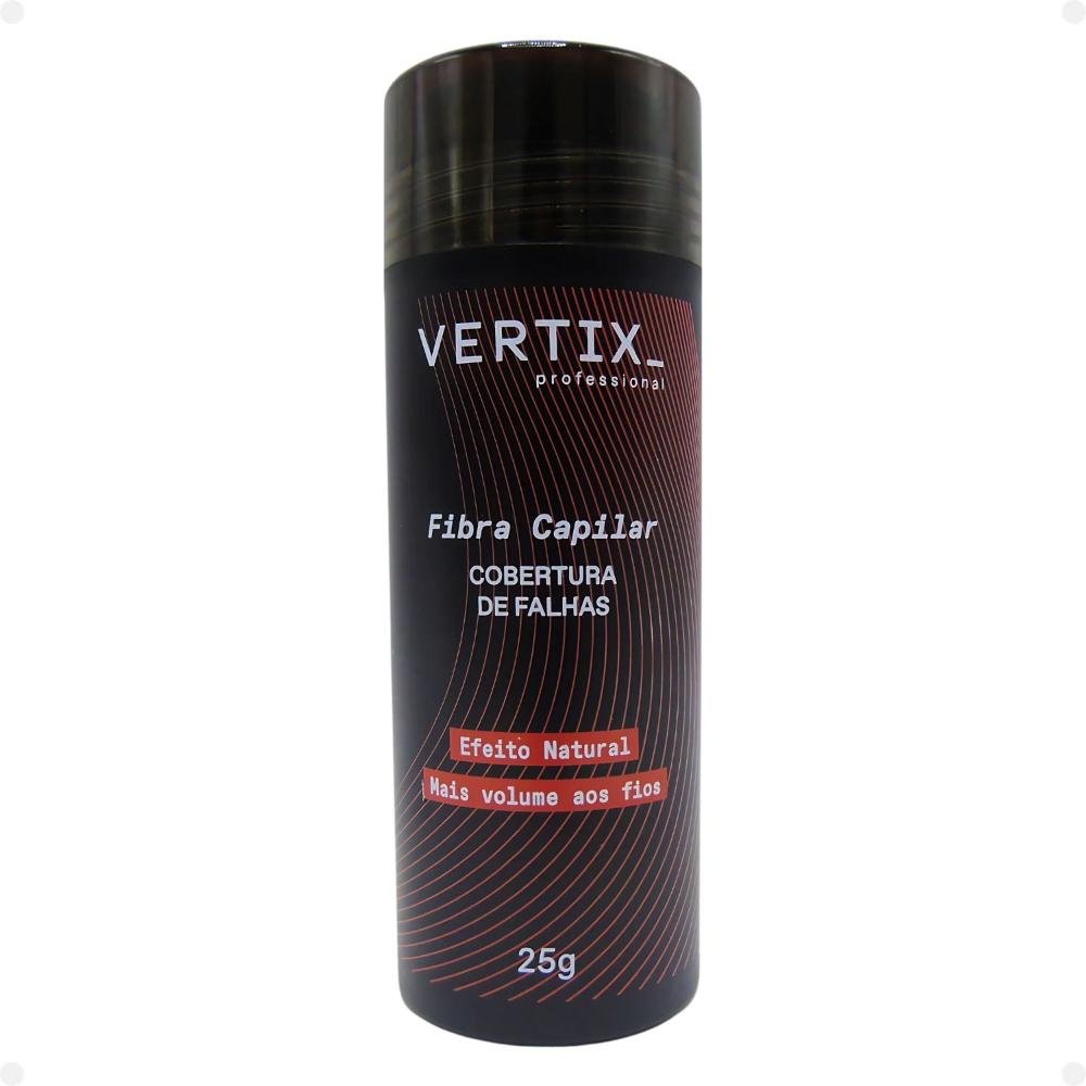 Kit Vertix: Fibra Capilar Castanho Claro, Aplicador e Spray Extraforte ÚNICO 3