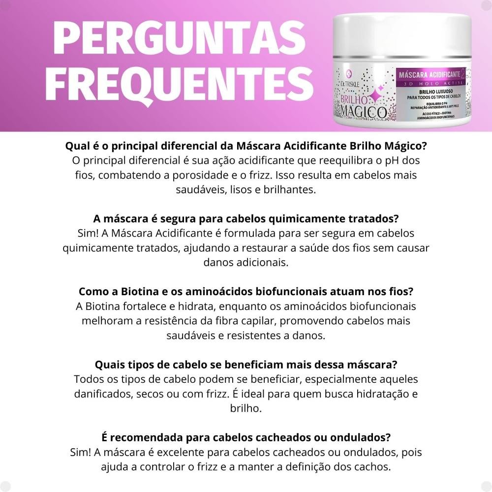 Máscara Acidificante Dr Triskle Brilho Mágico 250g 250g 6