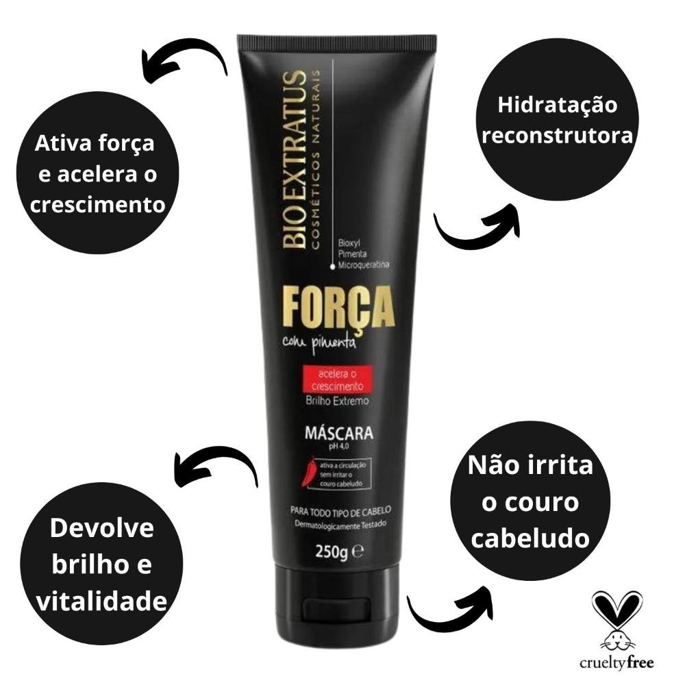 Máscara Bio Extratus Força Com Pimenta 250g 250g 2
