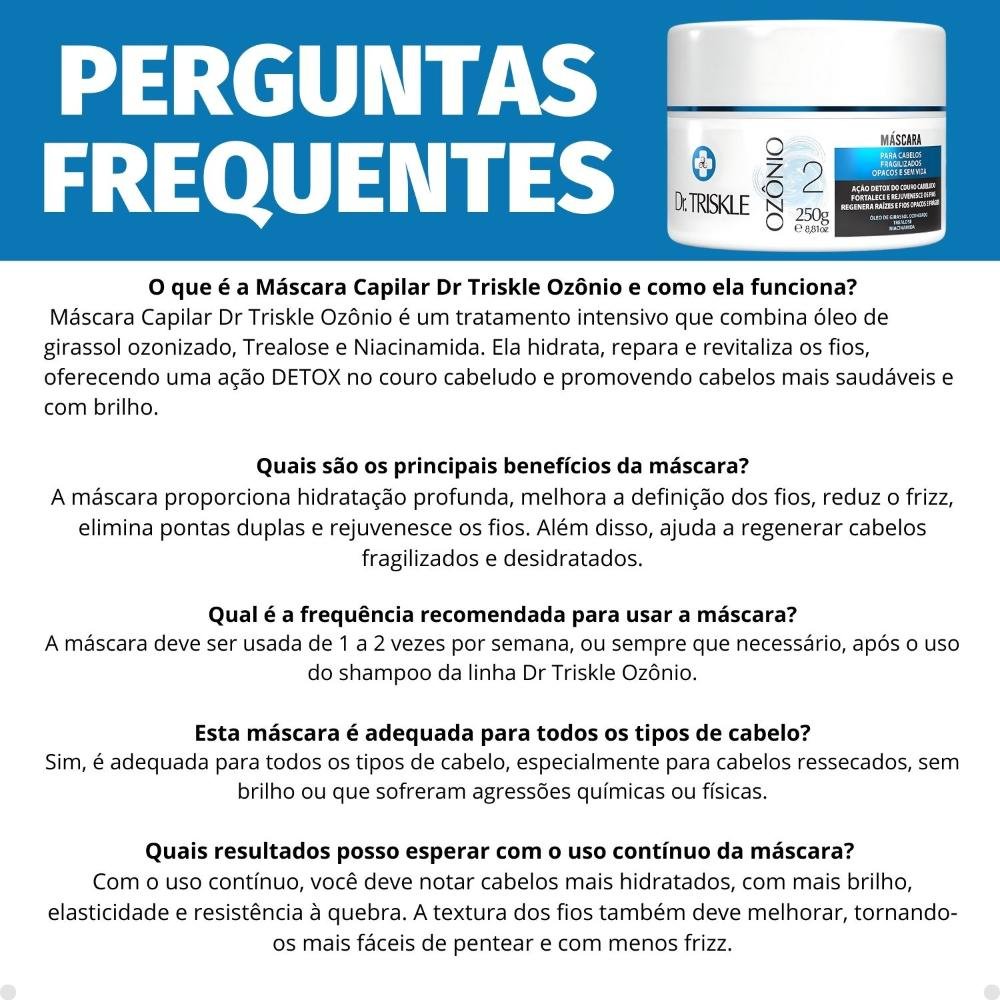 Máscara Capilar Dr Triskle Ozônio 250g 250g 6