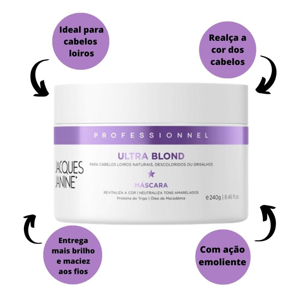 Máscara Jacques Janine Ultra Blond 240g 240g 3