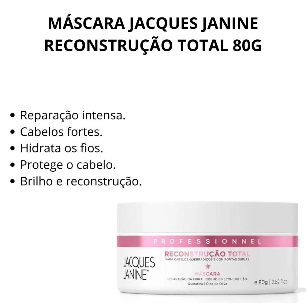 Máscara Jacques Janine Reconstrução Total 80g 80g 2