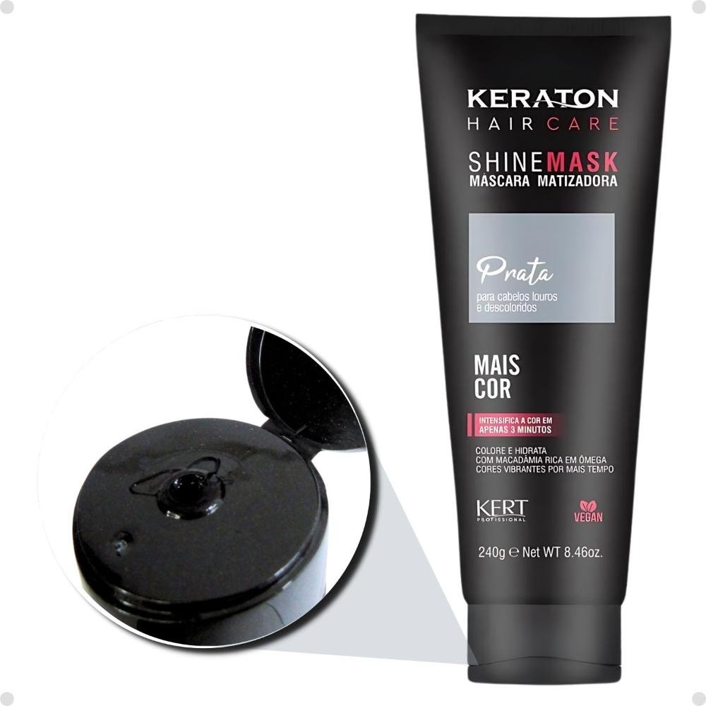 Máscara Matizadora Keraton Kert Shine Mask Prata 240g 240g 3