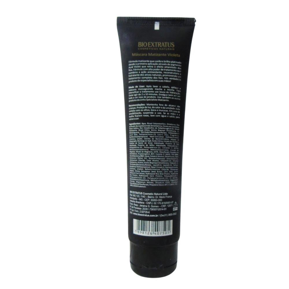 Máscara Matizante Violeta Bio Extratus Specialiste 90g 90g 3