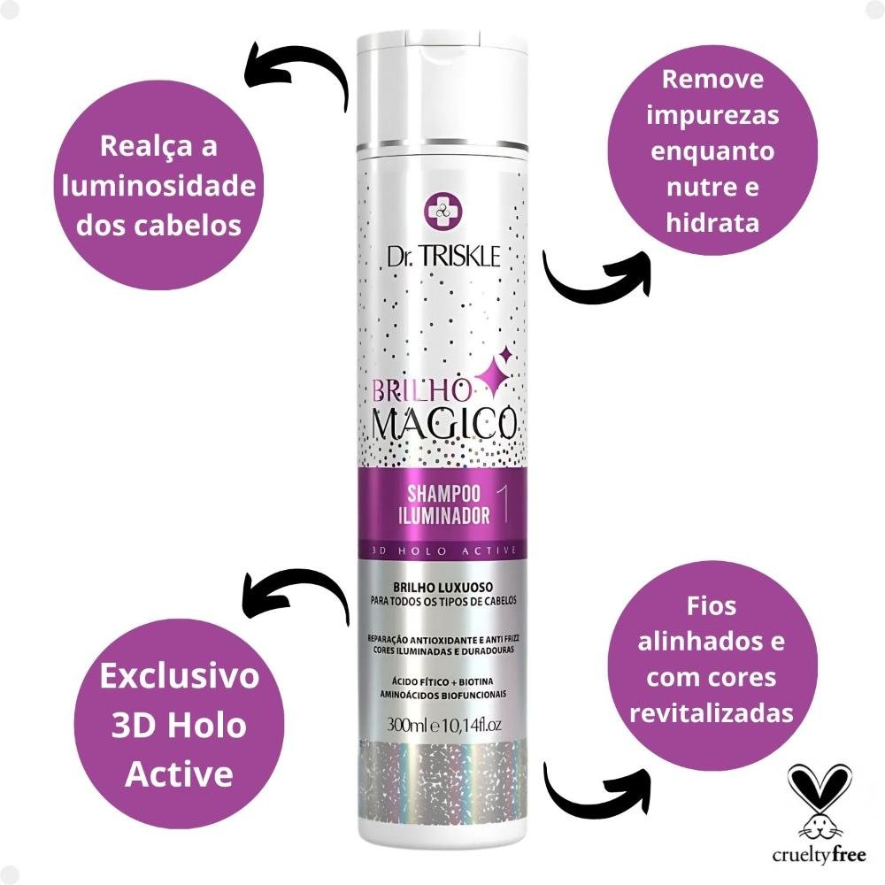 Shampoo Iluminador Dr Triskle Brilho Mágico 300ml 300ml 2